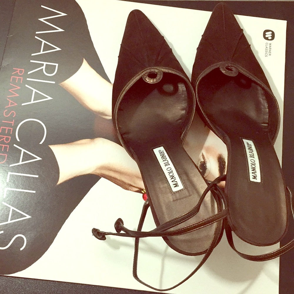 Brown manolo blahniks size 41